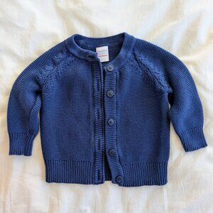 Hanna Andersson Blue Cardigan 18-24 mos.
